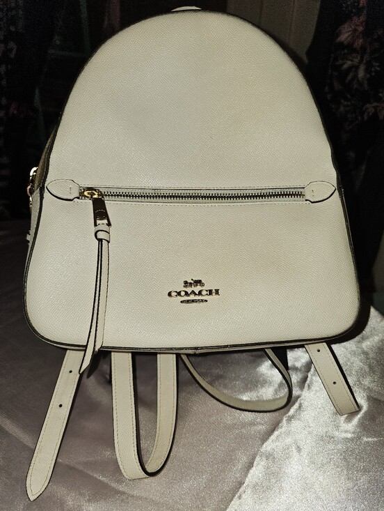 Coach JORDYN Chalk & Brown Monogram Leather Backpack main image 7